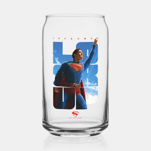 Superman Look Up Pose Blikvorm Glas