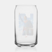 Superman Look Up Pose Blikvorm Glas (Achterkant)