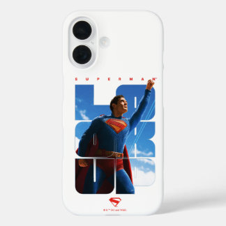 Superman Look Up Pose iPhone 16 Hoesje