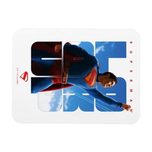 Superman Look Up Pose Magneet (Horizontaal)