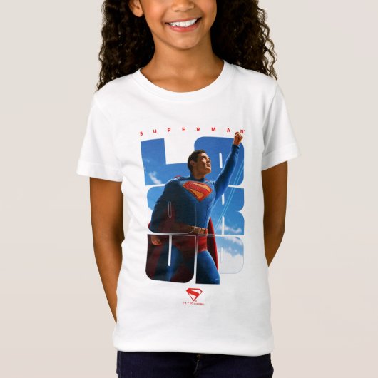Superman Look Up Pose T-shirt (Voorkant)