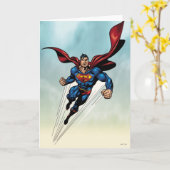 Superman loopt omhoog kaart (Gele Bloem)