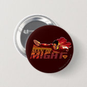 Superman-Man van Might Ronde Button 5,7 Cm (Voorkant /achterkant)