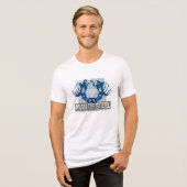 Superman-Man van staal Tri-Blend Shirt (Voorkant volledig)