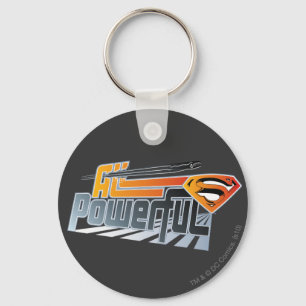 Superman met alle kracht sleutelhanger