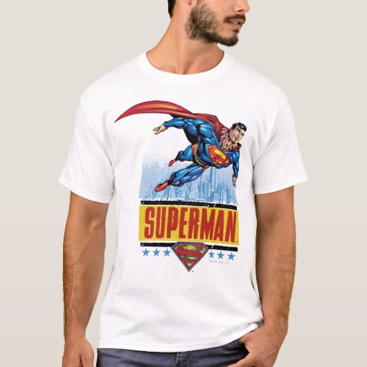 Superman met cityscape t-shirt (Voorkant)