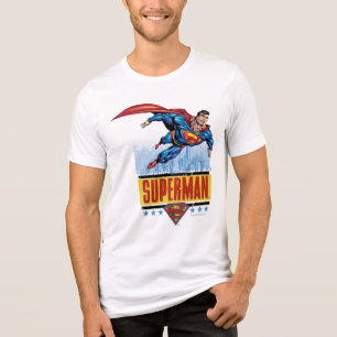Superman met cityscape Tri-Blend shirt