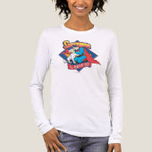 Superman met Krypto Tri-Blend Shirt (Voorkant volledig)