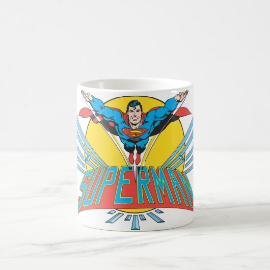 Superman met letters koffiemok (Center)