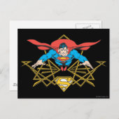 Superman met Logo Briefkaart (Voorkant / Achterkant)