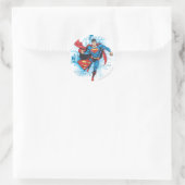Superman met Logo Ronde Sticker (Tas)