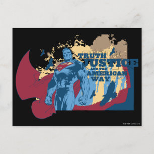 Superman met vogels briefkaart