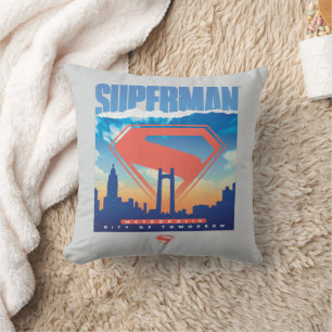 Superman Metropolis Skyline Kussen