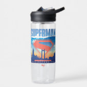Superman Metropolis Skyline Waterfles (Links)