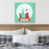 Superman Metropolis Snow Wereldbol Graphic Canvas Afdruk (Insitu (Slaapkamer))