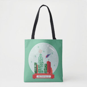 Superman Metropolis Snow Wereldbol Graphic Draagtas