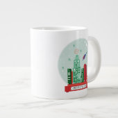 Superman Metropolis Snow Wereldbol Graphic Extra Grote Beker (Voorkant rechts)