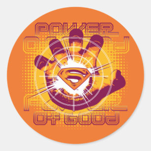 Superman Power of Good Ronde Sticker