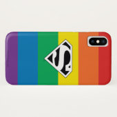 Superman Rainbow-Logo Case-Mate iPhone Case (Achterkant (horizontaal))