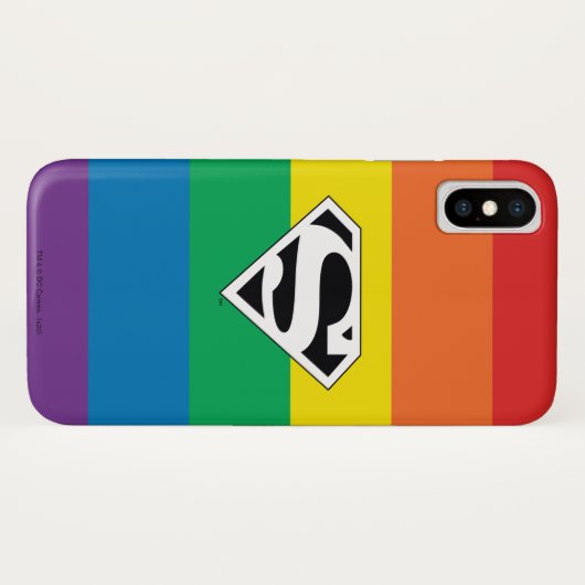 Superman Rainbow-Logo Case-Mate iPhone Case (Achterkant (horizontaal))