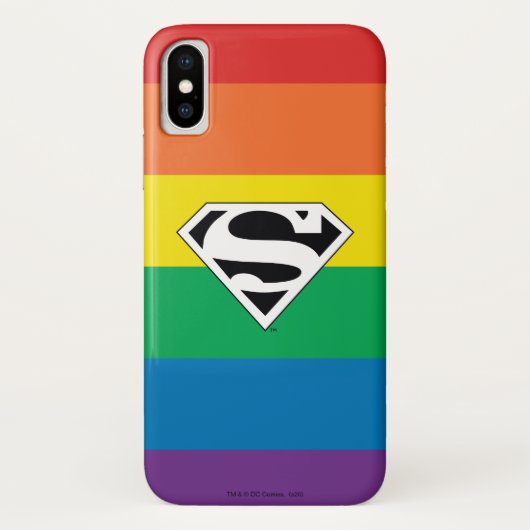Superman Rainbow-Logo Case-Mate iPhone Case (Achterkant)