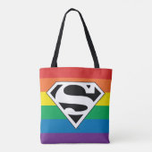 Superman Rainbow-Logo Draagtas (Achterkant)