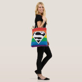 Superman Rainbow-Logo Draagtas (Op model)