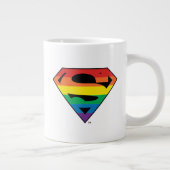 Superman Rainbow-Logo Extra Grote Beker (Rechts)