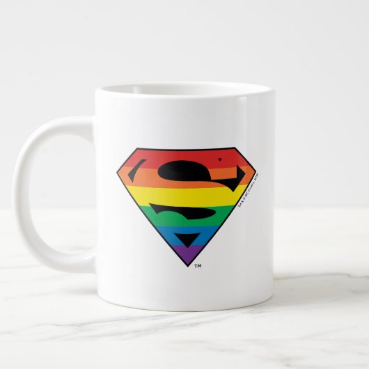 Superman Rainbow-Logo Extra Grote Beker (Links)