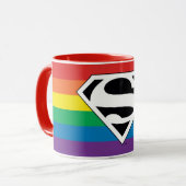Superman Rainbow-Logo Mok (Voorkant links)