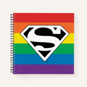 Superman Rainbow-Logo Notitieboek