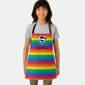 Superman Rainbow-Logo Schort (Insitu)
