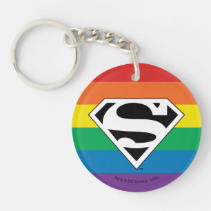 Superman Rainbow-Logo Sleutelhanger
