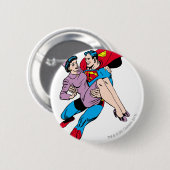 Superman redt Louis Ronde Button 5,7 Cm (Voorkant /achterkant)