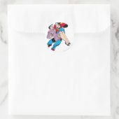 Superman redt Louis Ronde Sticker (Tas)