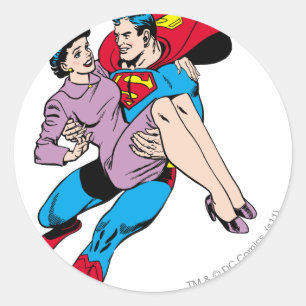 Superman redt Louis Ronde Sticker
