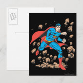 Superman rent in Rubble Briefkaart (Voorkant / Achterkant)