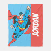 Superman Right Fist Opgerold Fleece Deken (Voorkant)