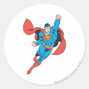 Superman Right Fist Opgerold Ronde Sticker