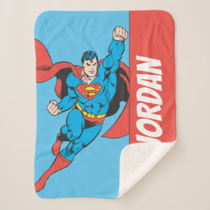 Superman Right Fist Opgerold Sherpa Deken