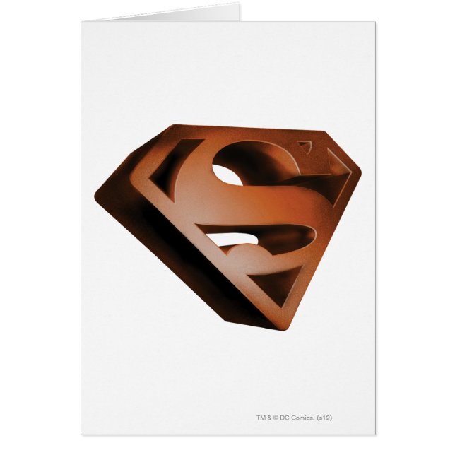Superman S-Shield | 3D Gramachtige Logo (Voorkant)