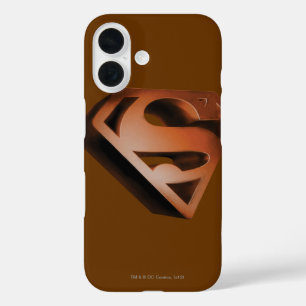 Superman S-Shield 3D Gramachtige Logo iPhone 16 Hoesje