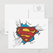 Superman S-Shield | Binnen wolken Logo Briefkaart (Voorkant / Achterkant)