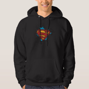 Superman S-Shield   Binnen wolken Logo Hoodie