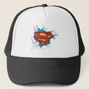 Superman S-Shield Binnen wolken Logo Trucker Pet