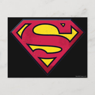 Superman S-Shield Dirt Logo Briefkaart