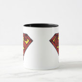 Superman S-Shield | Donkere rode Logo Mok (Midden)