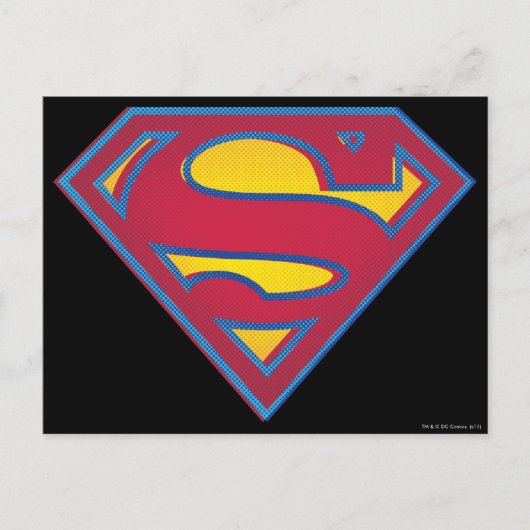 Superman S-Shield | Dot Logo Briefkaart (Voorkant)