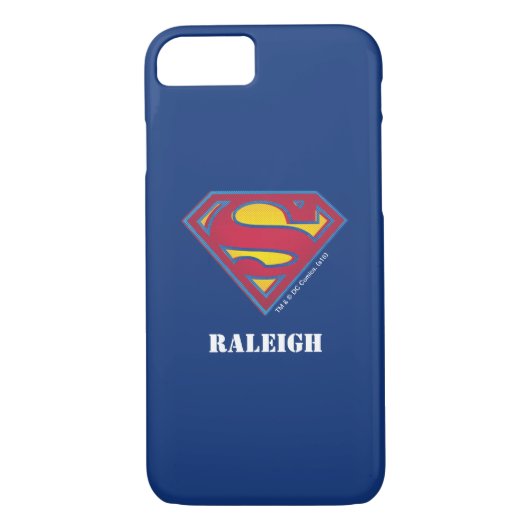 Superman S-Shield | Dot Logo | Jouw namen toevoege Case-Mate iPhone Case (Achterkant)