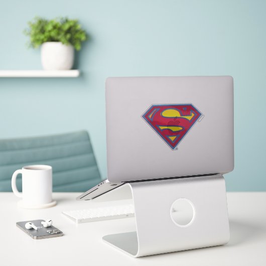 Superman S-Shield | Dot Logo Sticker (Laptop op bureau)